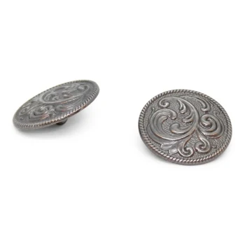 Tin knap 18mm m/øje BLADE